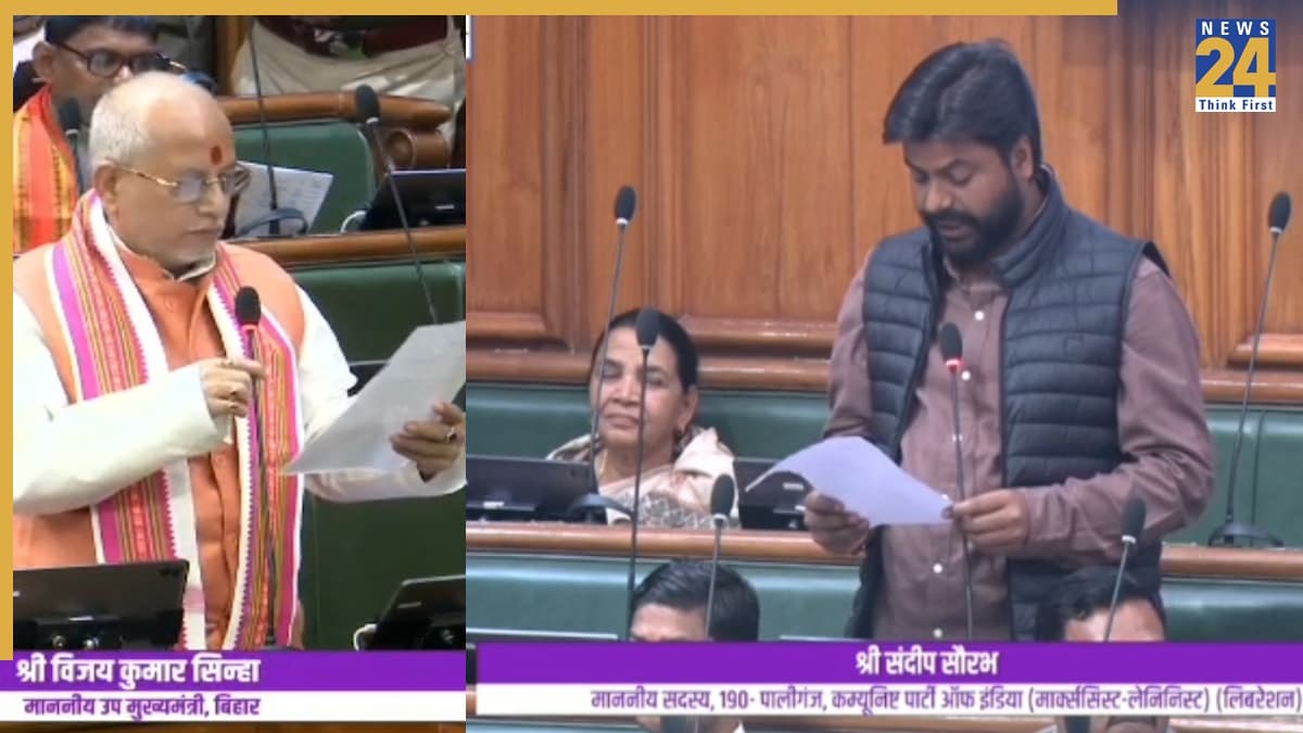 बिहार विधानसभा में 'ब्राह्मणवाद' पर भिड़े संदीप सौरभ और विजय सिन्हा, उंगली दिखा दी देख लेने की धमकी!