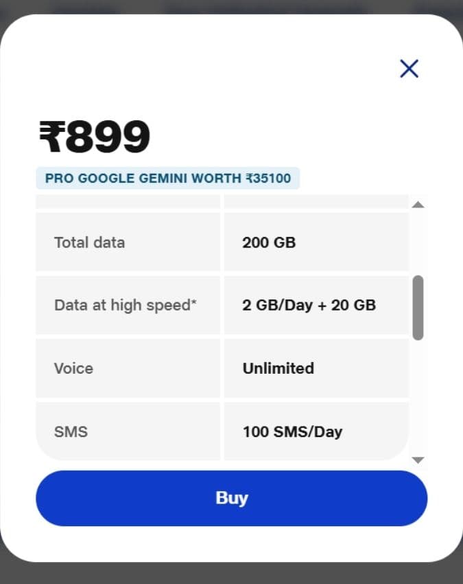 रोजाना 2 GB डेटा के साथ एक्स्ट्रा डेटा का भी फायदा