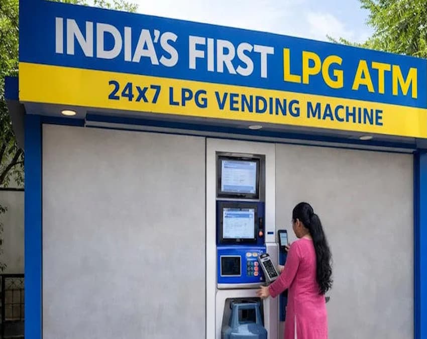 LPG ATM सिलेंडर देने की मशीन