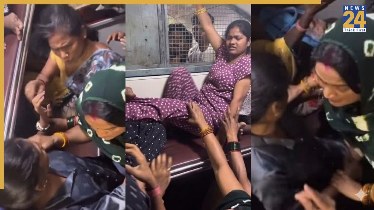 बाल नोंचे, अपर सीट से गिराकर पटका, बहुत मारा…; ट्रेन में महिलाओं के बीच हुई भयंकर लड़ाई। Video