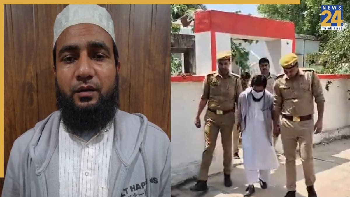 पुलिस कस्टडी में लंगड़ाता दिखा मौलाना अब्दुल सलीम, सीएम योगी की मां पर की थी अभद्र टिप्पणी