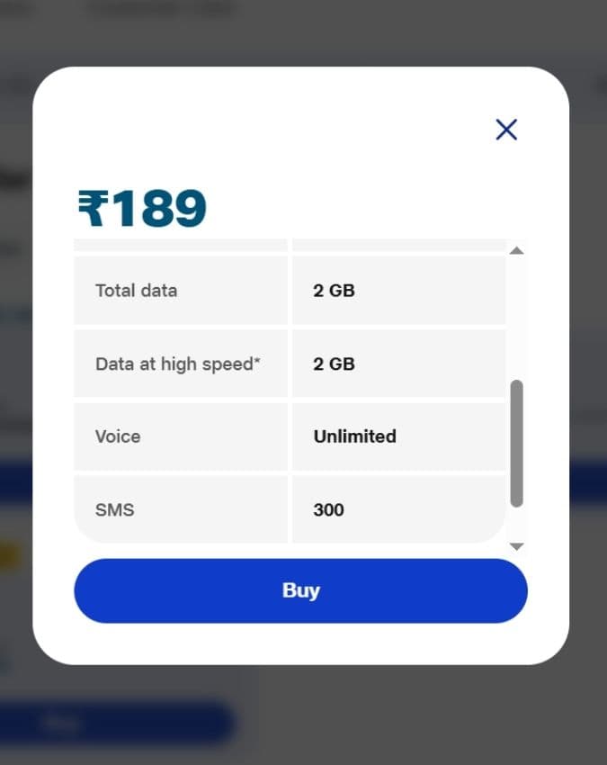 डेटा लिमिट और स्पीड 