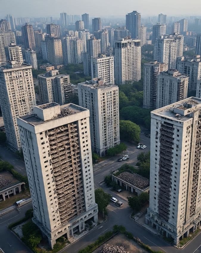 फ्लैट बने 'कब्रिस्तान'