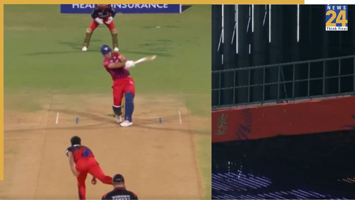 VIDEO: मिचेल मार्श ने भुवनेश्वर कुमार की गेंद पर जड़ा 102 मीटर का दनदनाता छक्का, मुंह ताकती रह गई RCB