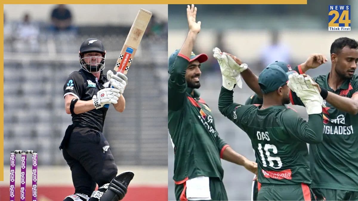BAN vs NZ: पहले वनडे मैच में न्यूजीलैंड ने बांग्लादेश को 16 रनों से रौंदा, सीरीज में बनाई 1-0 की बढ़त