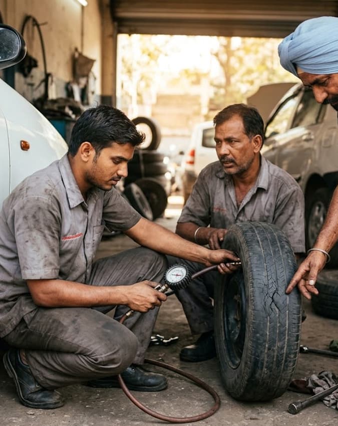 टायर फटने का खतरा