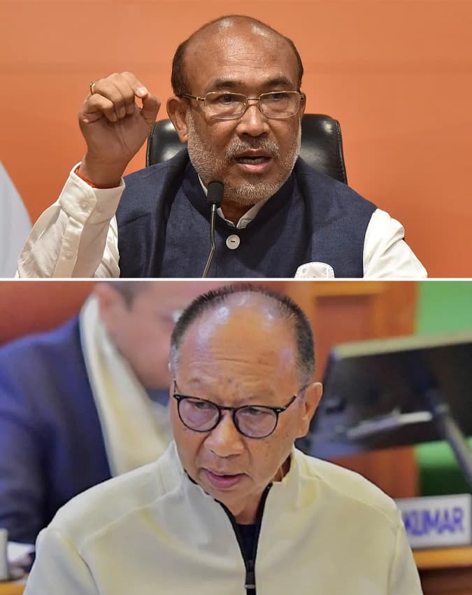 एन बीरेन सिंह और युमनाम खेमचंद सिंह