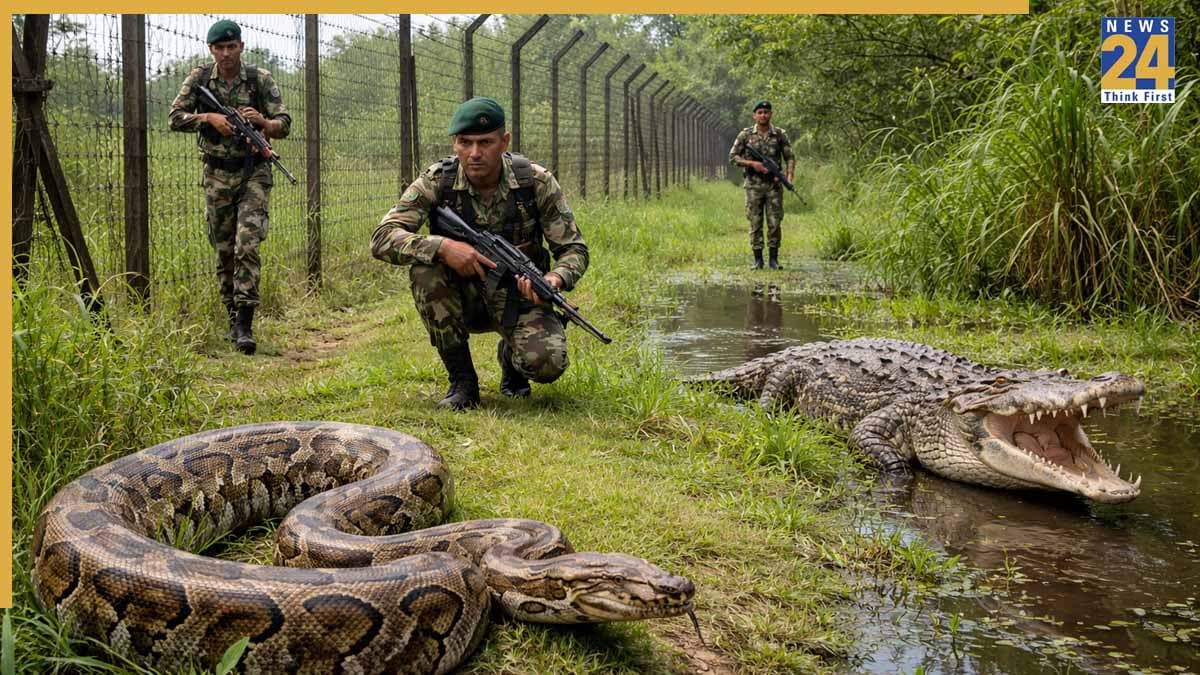 भारत-बांग्लादेश सीमा पर BSF का नया प्लान, अब सांप और मगरमच्छ सुरक्षा में देंगे जवानों का साथ