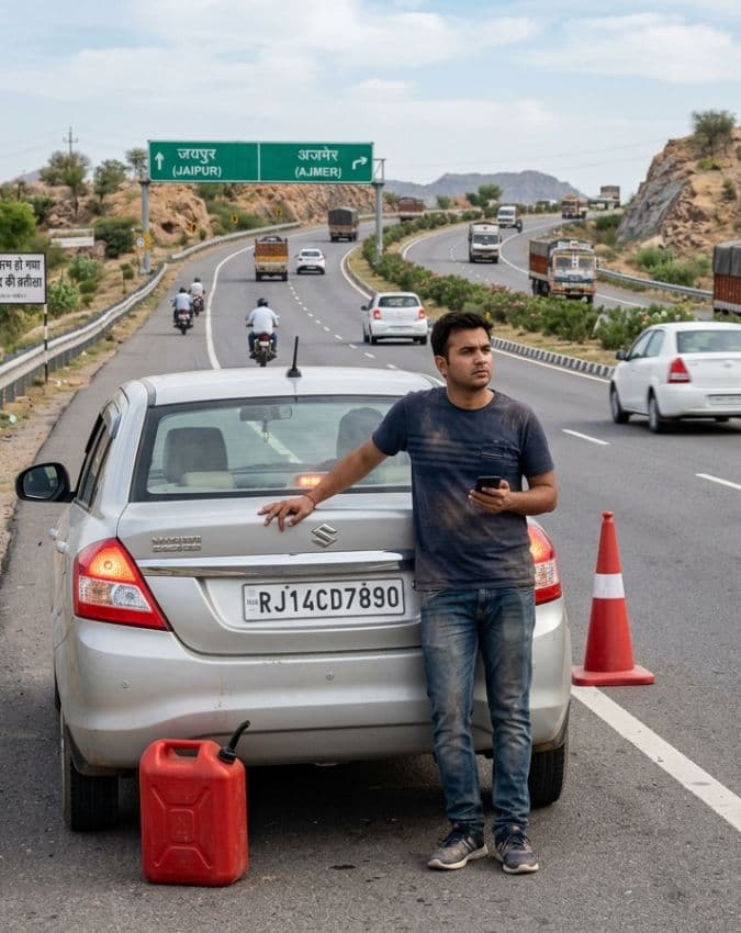 अगर रास्ते में खत्म हो जाए डीजल-पेट्रोल