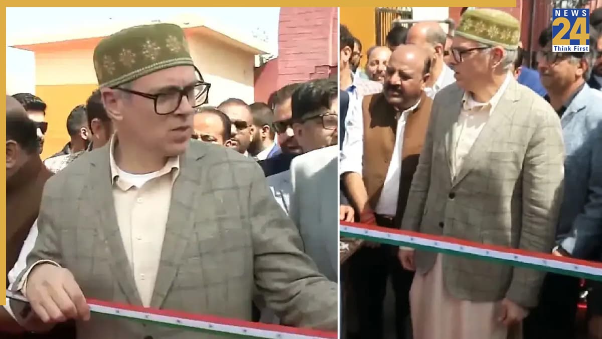 उमर अब्दुल्ला ने तिरंगे जैसे रिबन को काटने से किया इनकार, Video देखकर आप भी करेंगे तारीफ