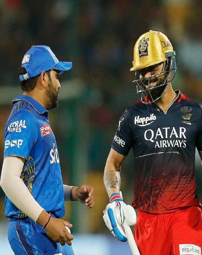 MI vs RCB हेड टू हेड रिकॉर्ड