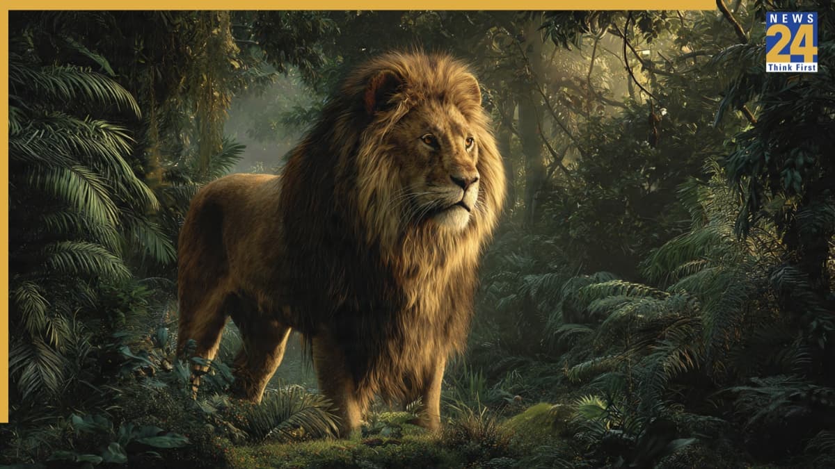 lion roaring