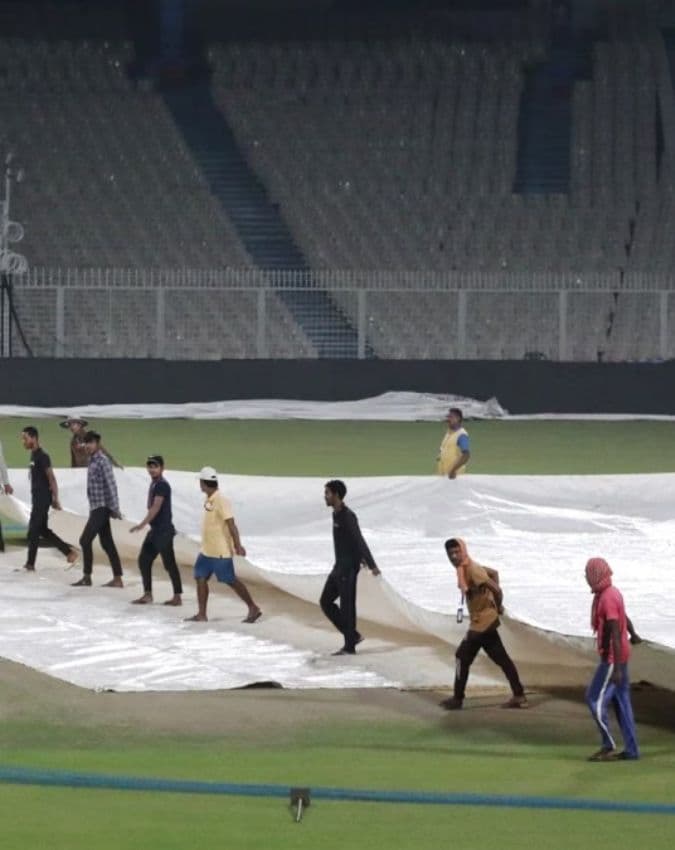 बारिश के कारण रद्द हुए अभ्यास सत्र