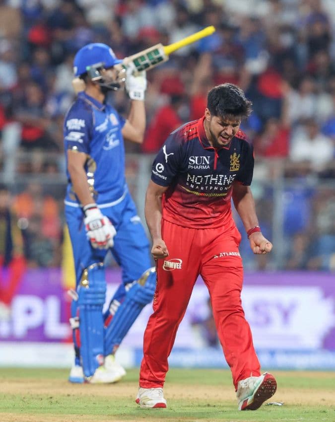 RCB ने मुंबई इंडियंस को हराया