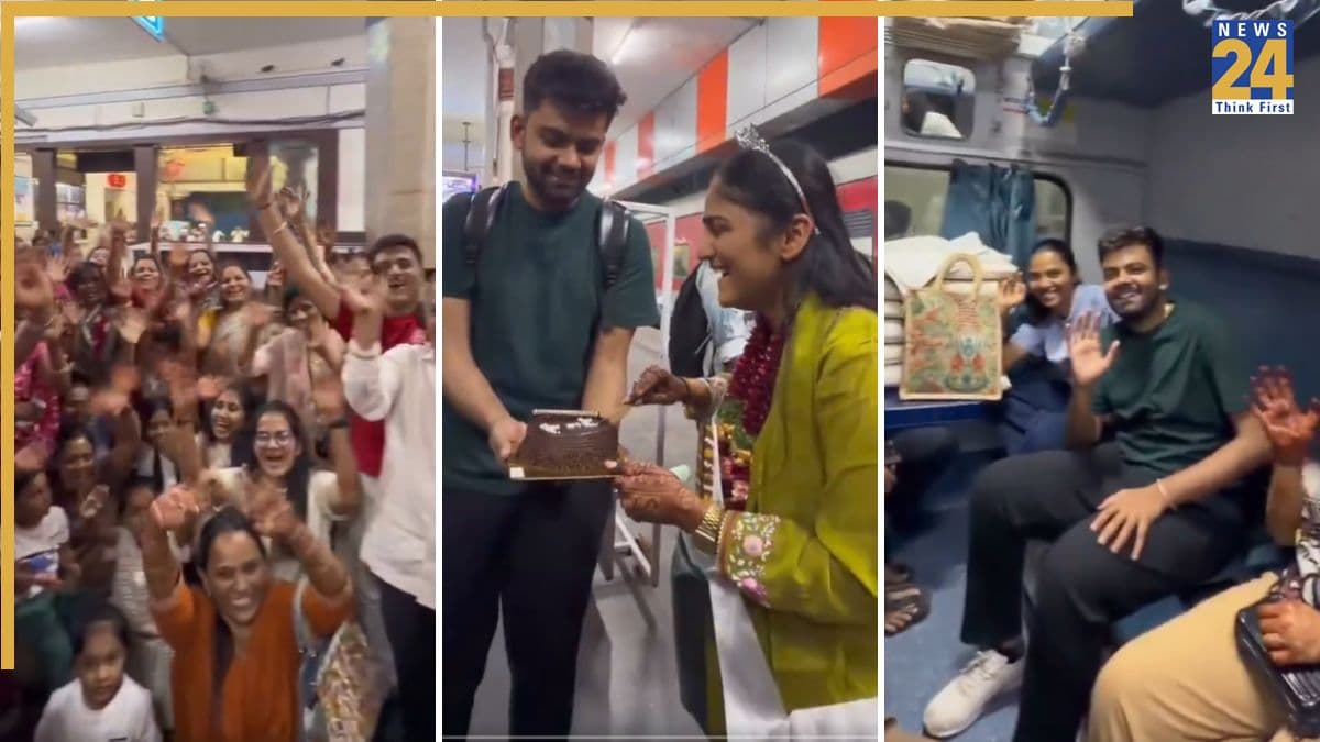 Train Wedding Video: शादी के लिए बुक किया पूरा कोच, इंटरनेट पर धूम मचा रहा ट्रेन का वीडियो