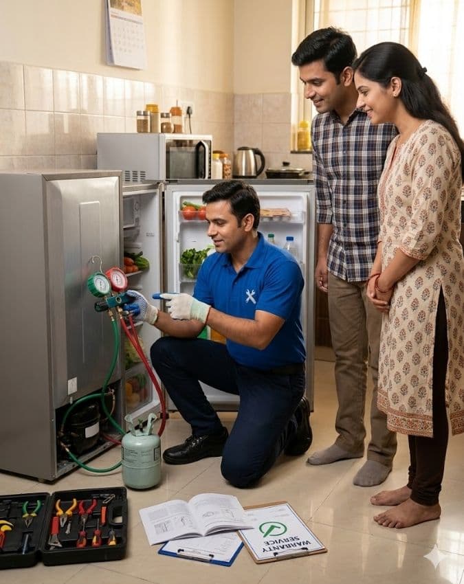 वारंटी में कंपनी क्या करती है?