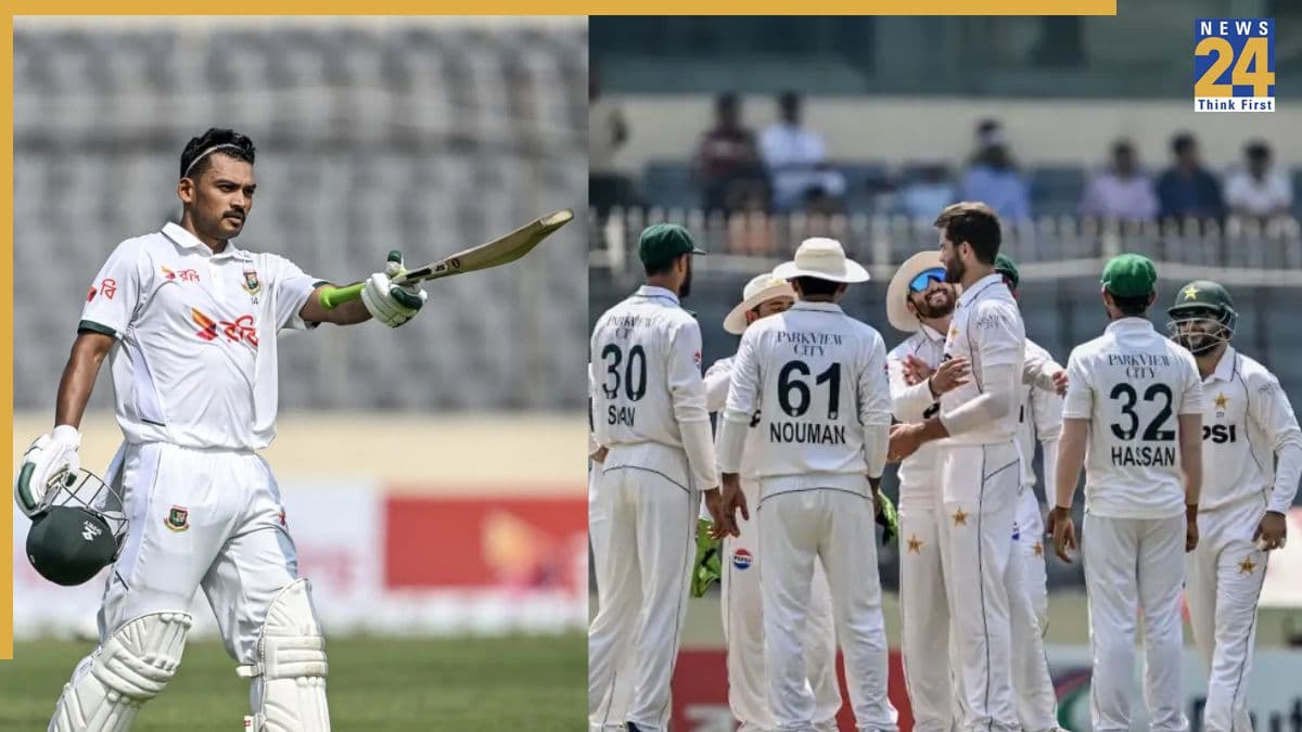 BAN vs PAK: बांग्लादेश ने मीरपुर टेस्ट के पहले ही दिन पिलाया पाकिस्तान को पानी, 40 ओवर के बाद ही हार टालने को खेली शान मसूद की पाक टीम!