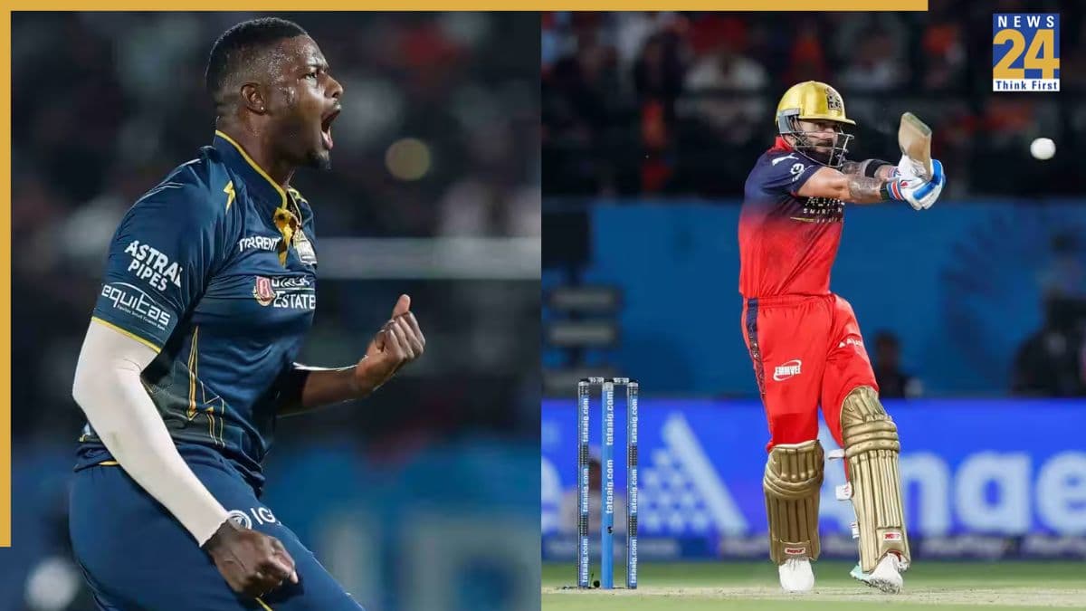 IPL 2026 Qualifier 1 में विराट कोहली को लगा '440 वोल्ट का शॉक'! जेसन होल्डर की गेंद पर चकमा खा गए RCB स्टार