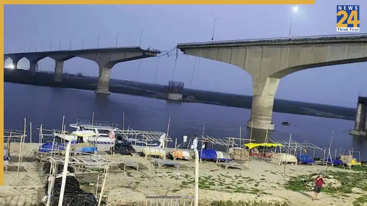 बिहार के भागलपुर में विक्रमशिला पुल ढहा, दो हिस्सों में बंटा, सीमांचल-कोसी का संपर्क टूटा
