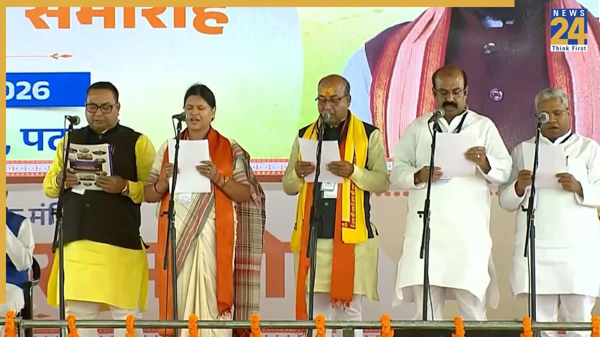 सम्राट कैबिनेट के कुल 32 मंत्रियों ने ली शपथ, PM मोदी भी रहे मौजूद; मंत्रालय में निशांत कुमार की भी एंट्री