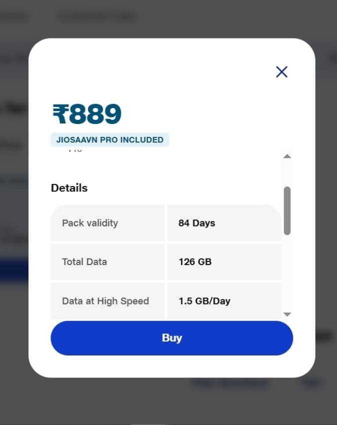  126GB डेटा के साथ भरपूर इंटरनेट
