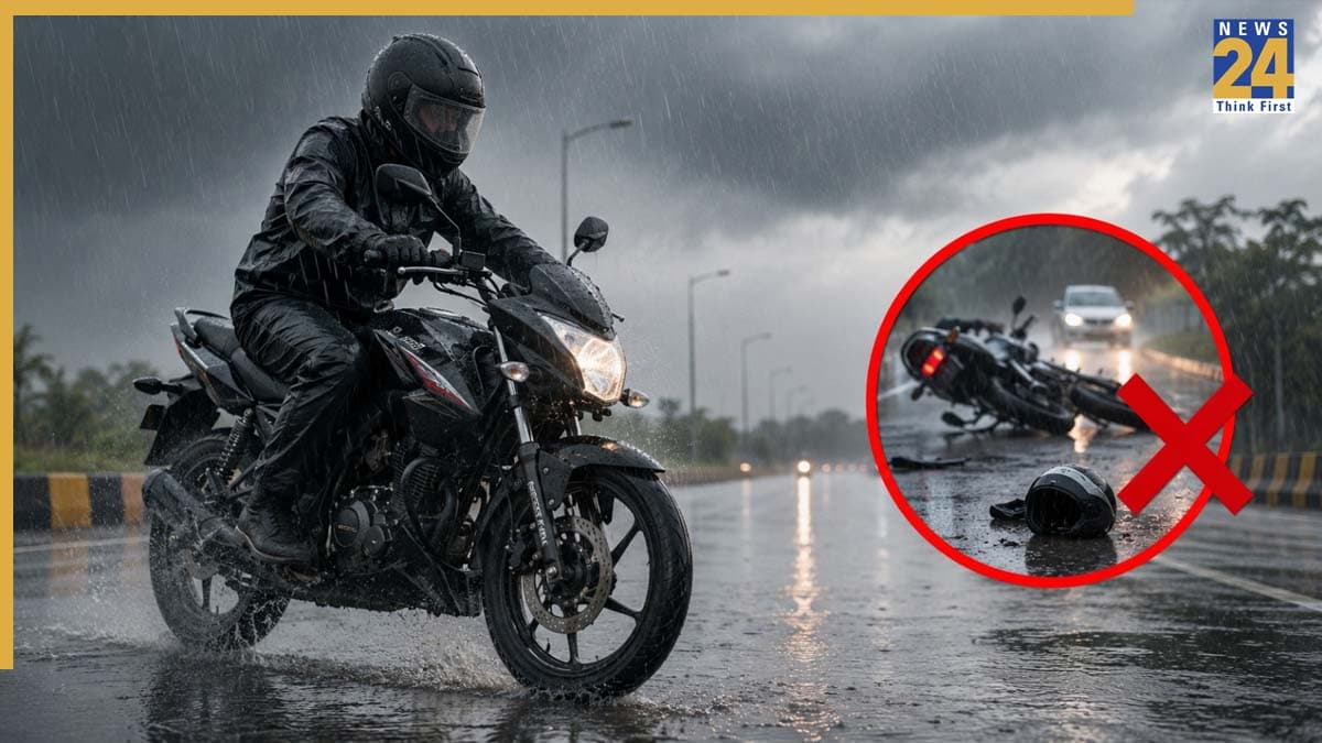 बारिश में बाइक रोकते समय पहले कौन-सा ब्रेक दबाना चाहिए? एक गलती बन सकती है हादसे की वजह