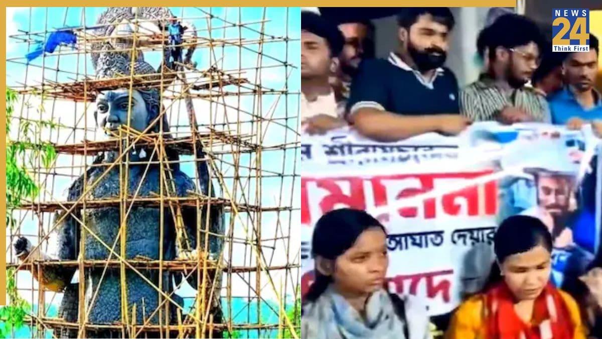 बांग्लादेश में भगवान राम की 81 फीट ऊंची मूर्ति पर बवाल क्यों? रोकना पड़ा काम, सड़क पर उतरे हिंदू स्टूडेंट्स