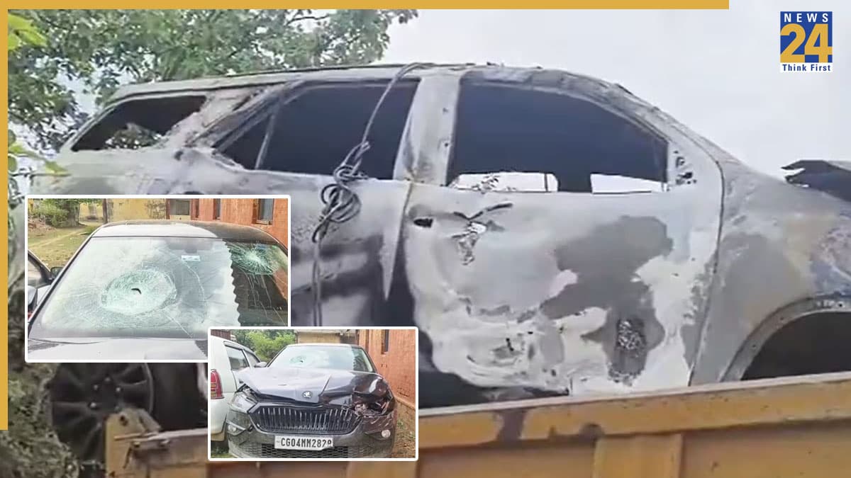 छत्तीसगढ़ में रेत खनन विवाद खूनी खेल में बदला, भाजपा नेता सहित 3 लोगों को कार में जिंदा जलाया, 2 की हालत नाजुक