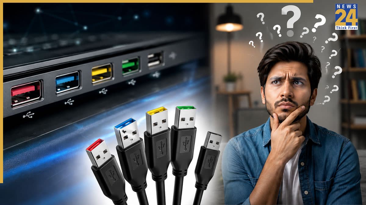 USB पोर्ट्स के रंग अलग-अलग क्यों होते हैं, हर कलर का क्या है मतलब? जवाब जानकर हो जाएंगे हैरान