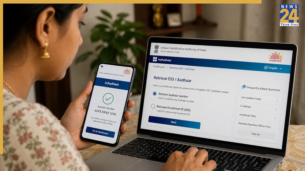 aadhaar number by mobile number