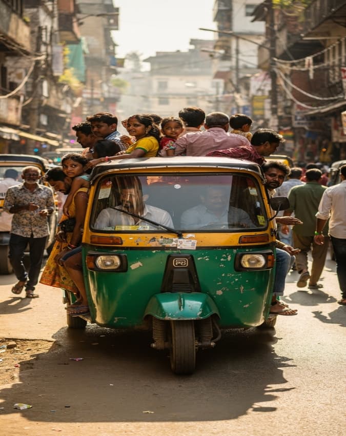 एक ऑटो से निकले पूरे 19 लोग