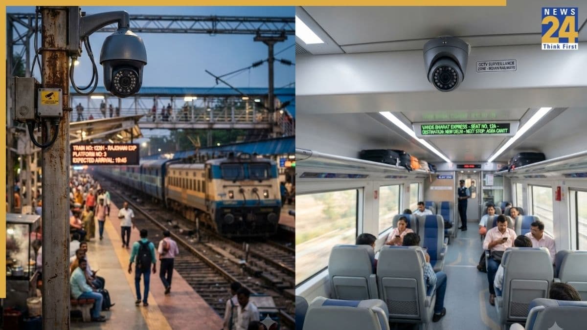 भारत में 3,215 रेलवे स्टेशन पर CCTV कैमरे लगाने का ऐलान, 13409 कोच की सिक्योरिटी भी होगी टाइट