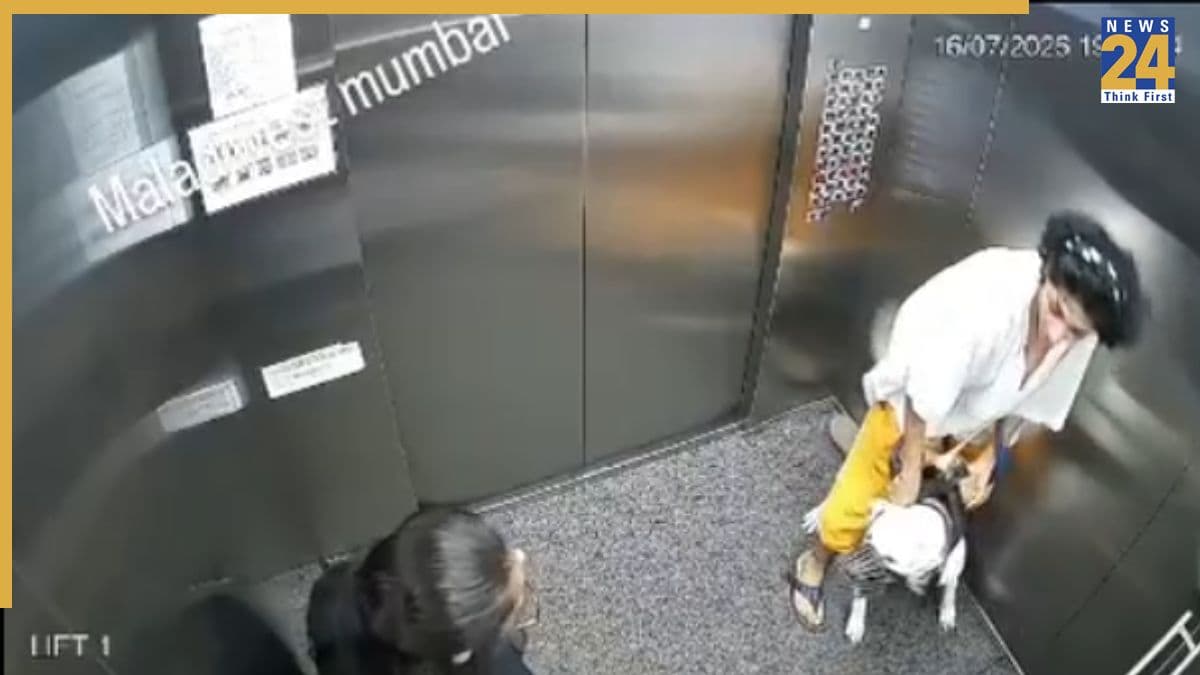 मुंबई के हाई-राइज टावर की लिफ्ट खौफनाक पल, अचानक आक्रामक हुआ पालतू कुत्ता, लड़कियों पर झपटा