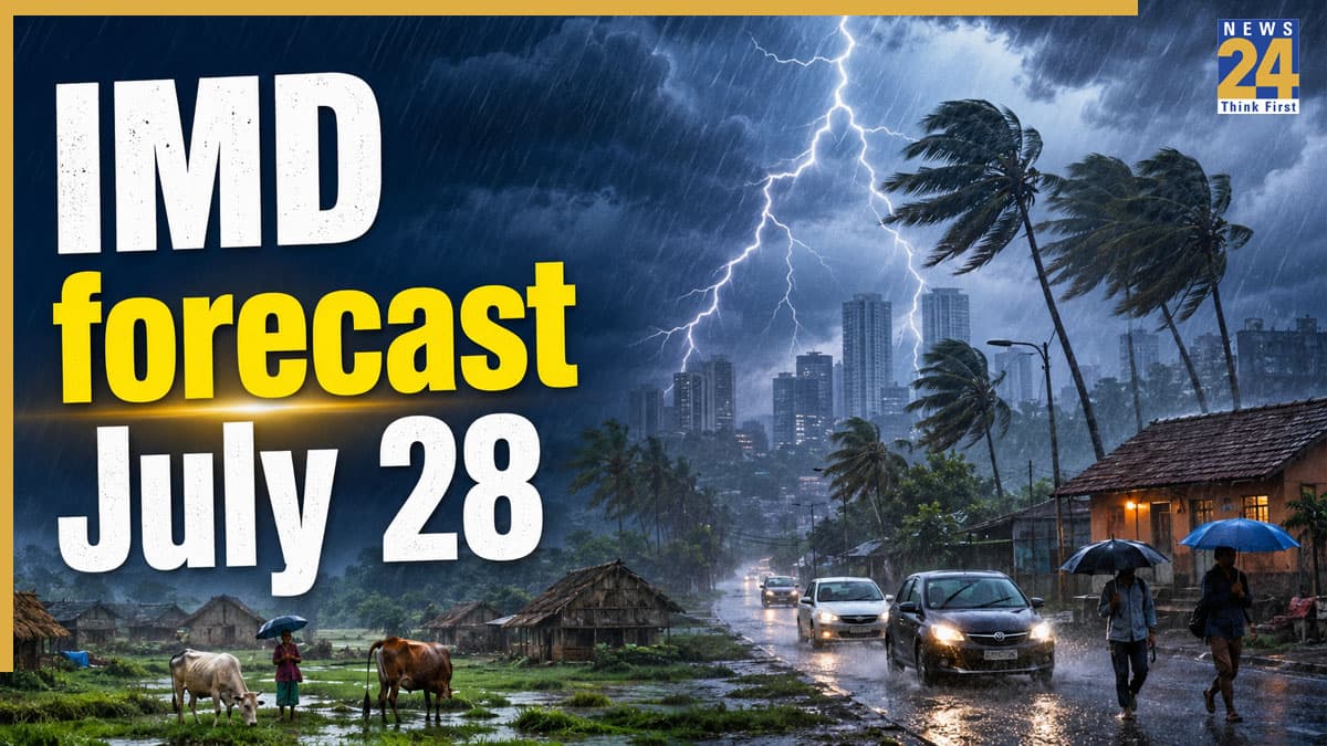 Kal Ka Mausam 28 July: दिल्ली यूपी समेत 18 राज्यों में मूसलाधार बारिश का अलर्ट, पढ़ें IMD का अपडेट