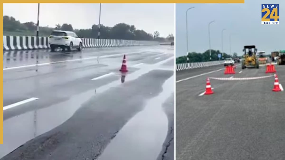 4200 करोड़ का कानपुर लखनऊ एक्सप्रेसवे 13 दिन में धंसा, NHAI को देनी पड़ी सफाई