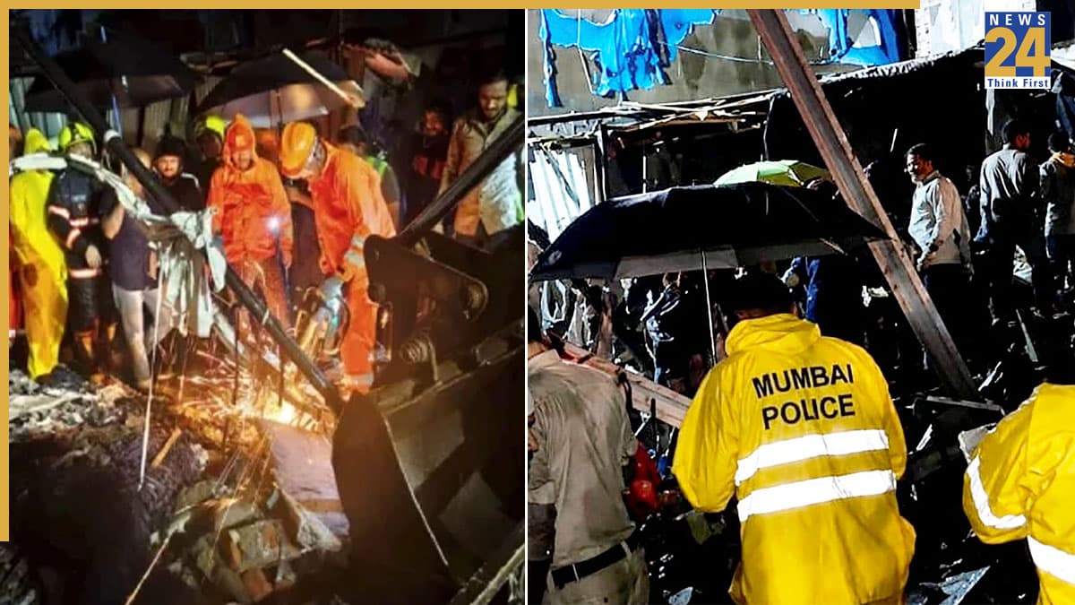 Mumbai Chawl Collapse: मुंबई में भारी बारिश बनी 'काल', मानखुर्द में 3 मंजिला चॉल ढहने से 4 महिलाओं समेत 6 लोगों की मौत