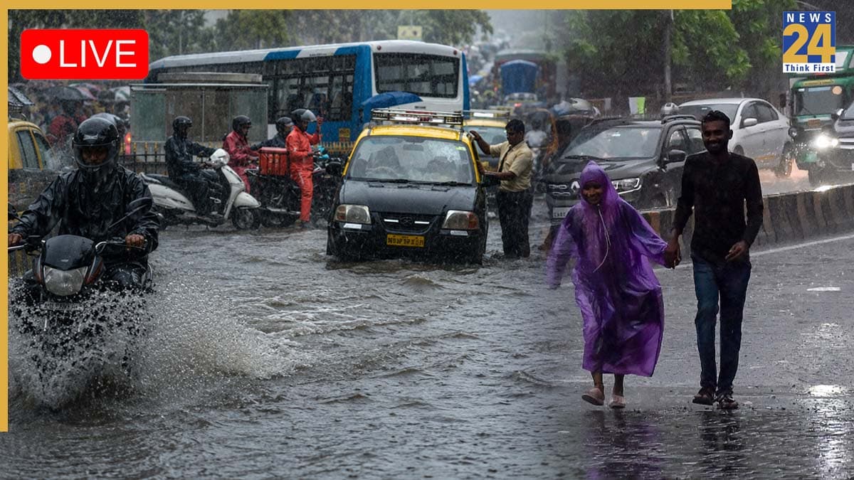 [LIVE] Mumbai Rain Alert: मुंबई में बारिश से सड़कों पर जलभराव, 2 छात्राओं को लगा बिजली का झटका