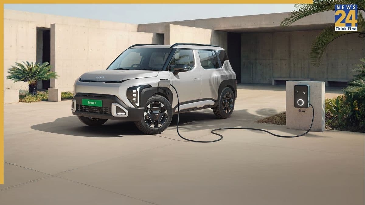 Kia Syros EV: 39 मिनट में चार्ज होगी ये गाड़ी, किया की सबसे कॉम्पेक्ट इलेक्ट्रिक कार से उठा पर्दा, सिर्फ 25,000 में कर सकते हैं बुक