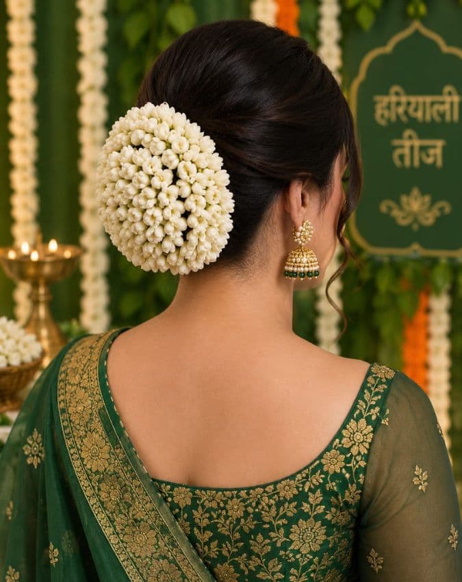 गजरे वाला जूड़ा