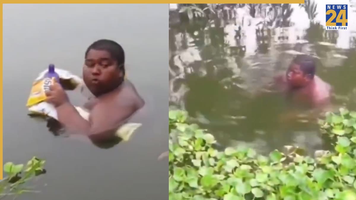 तालाब में कई दिनों से रह रहा 16 साल का किशोर, बोला- ‘जिन्न जला रहा शरीर’; VIDEO वायरल