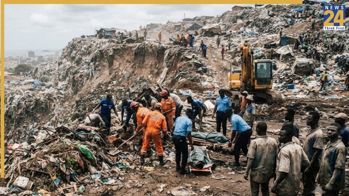 अफ्रीकी देश गिनी में बारिश के कारण कचरे का ढेर ढहा, 22 लोगों की मौत, कई घायल