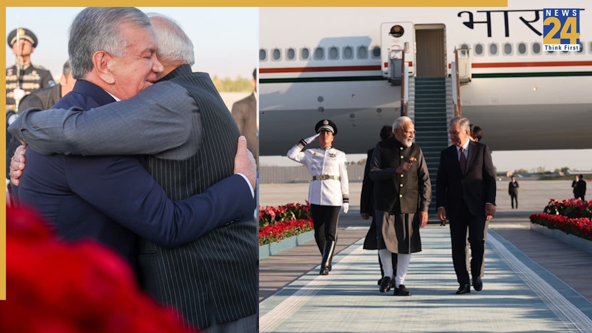 ताशकंद एयरपोर्ट पर PM मोदी का राष्ट्रपति मिर्जियोयेव ने खुद किया स्वागत, अहम मुद्दों पर होगी चर्चा