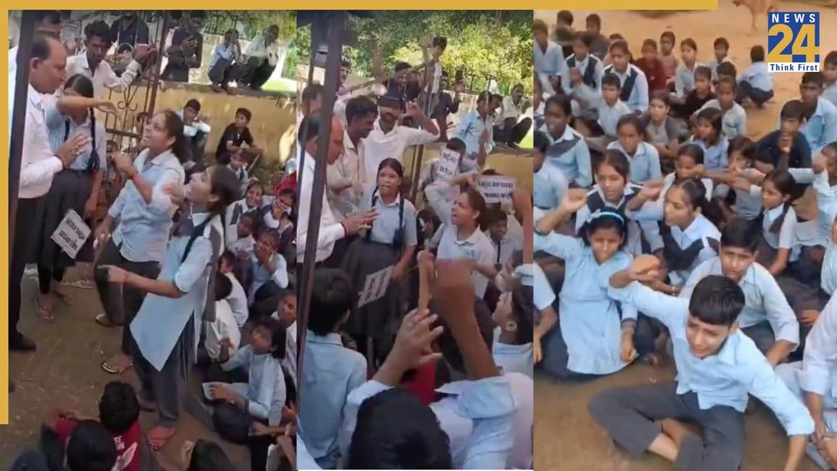 'आपके बच्चे होते तो…', स्कूल की छत गिरी तो अधिकारियों से बोलीं स्कूली छात्र; धरने पर बैठकर की नारेबाजी