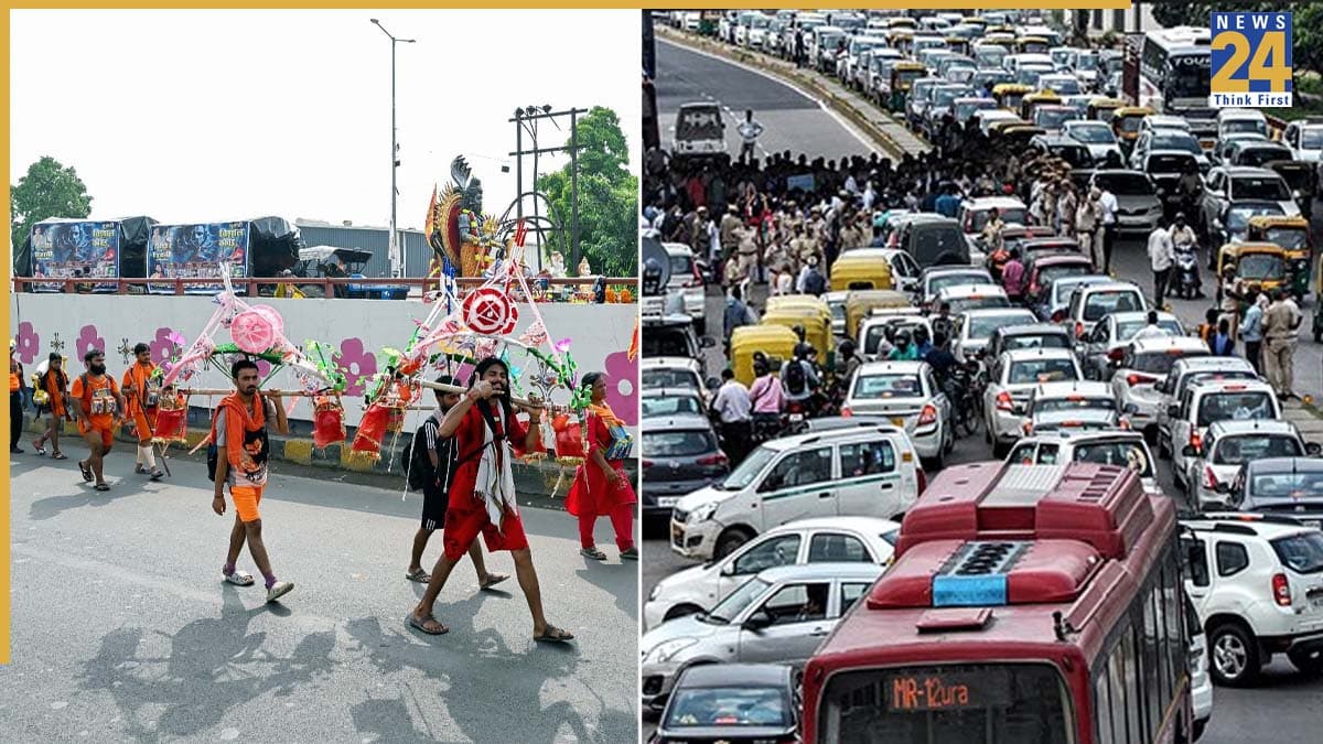 सावन शिवरात्रि पर दिल्ली-NCR में कहां रहेगा ट्रैफिक? कांवड़ यात्रा के चलते इन रास्तों पर जाम का अलर्ट