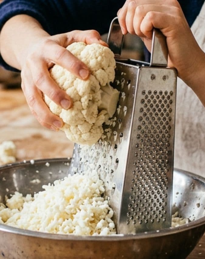गोभी को अच्छे से ना घिसना 