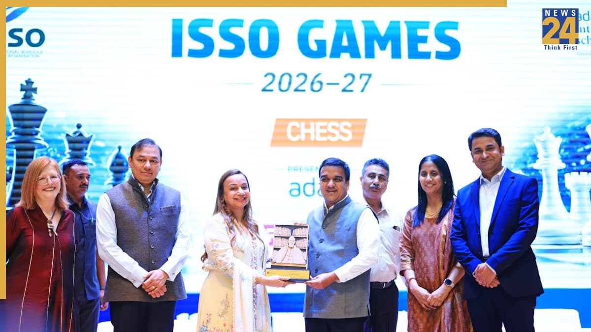 अडाणी इंटरनेशनल स्कूल में ISSO नेशनल गेम्स चेस कॉम्पिटिशन 2026 का आयोजन, उपमुख्यमंत्री हर्ष संघवी भी रहे मौजूद