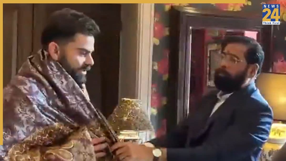 लंदन में विराट कोहली और एकनाथ शिंदे की मुलाकात, जानें दोनों के बीच क्या हुई बात