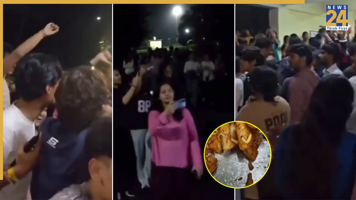 हॉस्टल के खाने में मिला कीड़ा तो भड़के स्टूडेंट, दून यूनिवर्सिटी में मचा भारी बवाल, विरोध प्रदर्शन और नारेबाजी