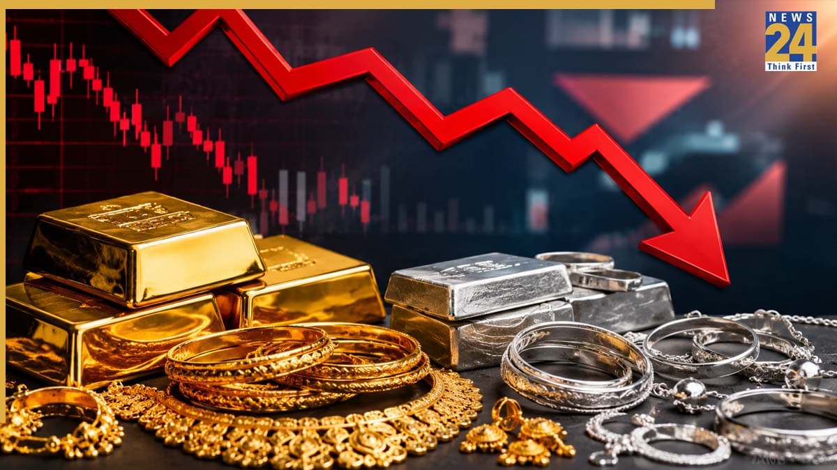 गिर गए सोना-चांदी के दाम! जानें 18, 22 और 24 कैरेट का आज का रेट; क्यों नीचे जा रहा है भाव