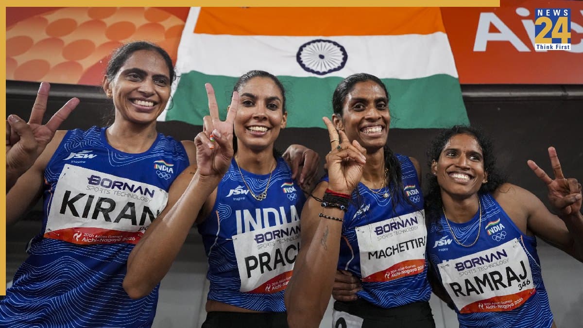 Asian Games 2026 में भारतीय बेटियों का जलवा, 4×400 मीटर रिले में गोल्ड जीतकर रचा इतिहास